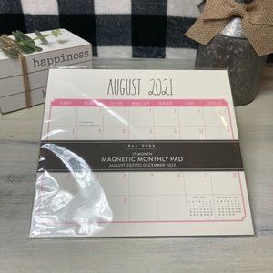 Rae Dunn 🆕💕🗓 Pink Magnetic Monthly Pad Calendar